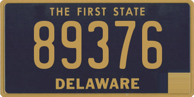 DE license plate 89376