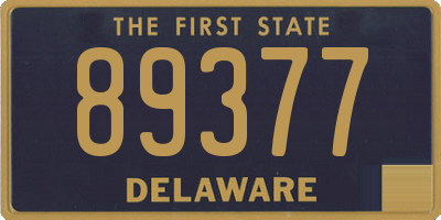 DE license plate 89377