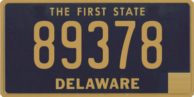 DE license plate 89378