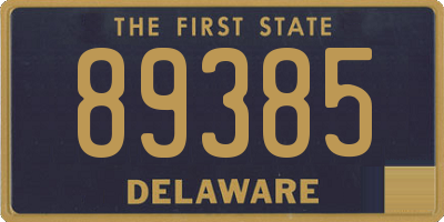 DE license plate 89385