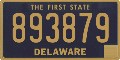 DE license plate 893879
