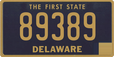 DE license plate 89389