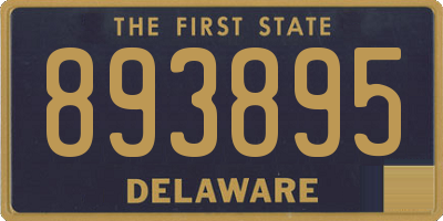 DE license plate 893895