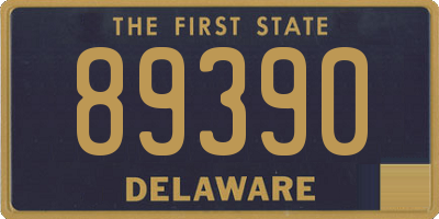 DE license plate 89390