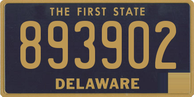 DE license plate 893902