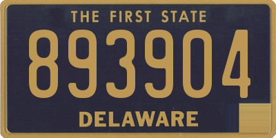 DE license plate 893904