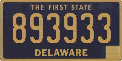 DE license plate 893933