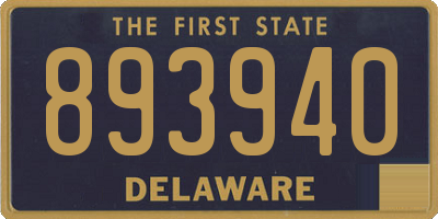 DE license plate 893940