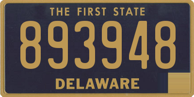 DE license plate 893948