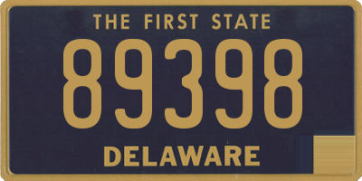 DE license plate 89398