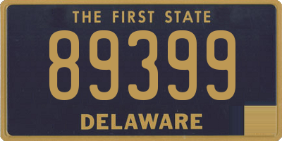 DE license plate 89399