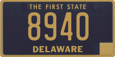 DE license plate 8940