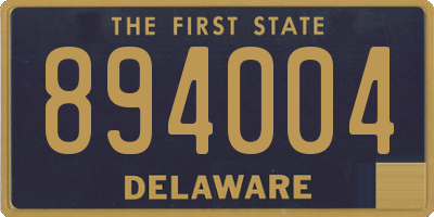 DE license plate 894004