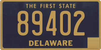 DE license plate 89402