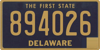DE license plate 894026