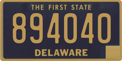 DE license plate 894040