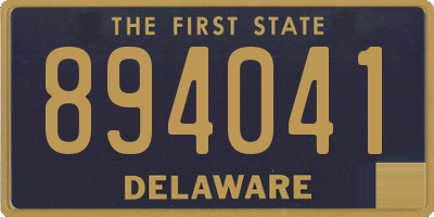 DE license plate 894041