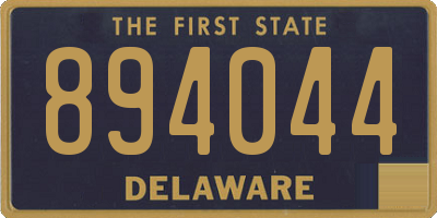 DE license plate 894044