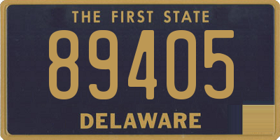 DE license plate 89405