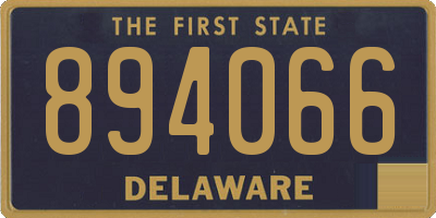 DE license plate 894066