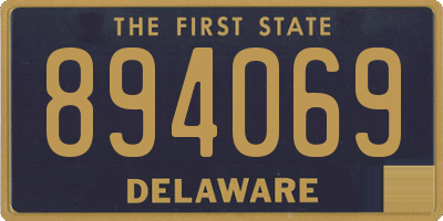 DE license plate 894069