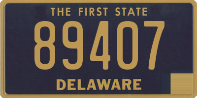 DE license plate 89407