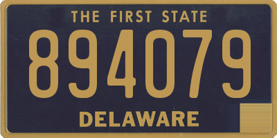DE license plate 894079