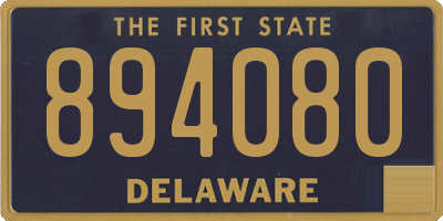 DE license plate 894080