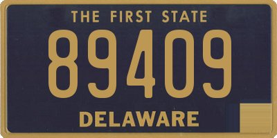 DE license plate 89409