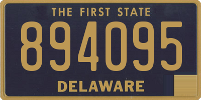 DE license plate 894095