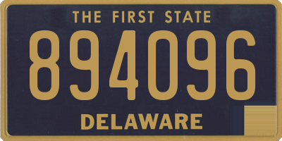 DE license plate 894096