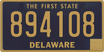 DE license plate 894108