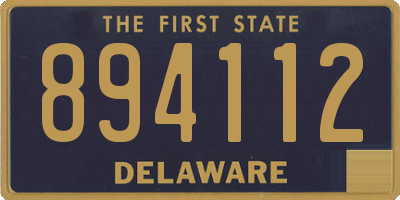 DE license plate 894112