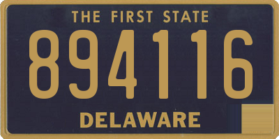 DE license plate 894116