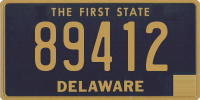 DE license plate 89412