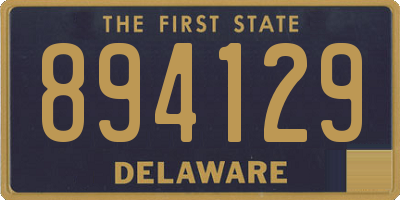 DE license plate 894129