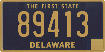 DE license plate 89413