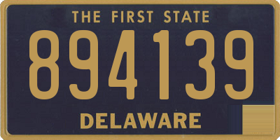 DE license plate 894139