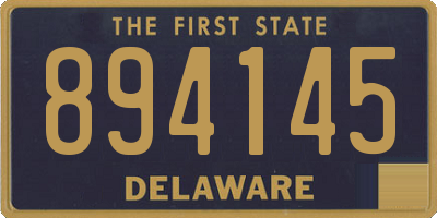 DE license plate 894145
