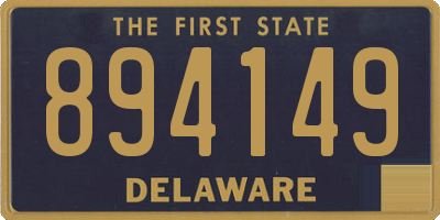 DE license plate 894149