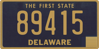 DE license plate 89415