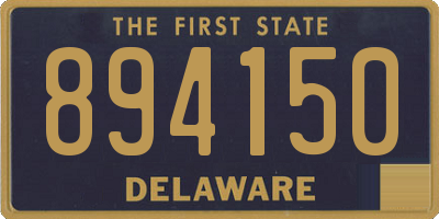DE license plate 894150