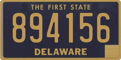 DE license plate 894156