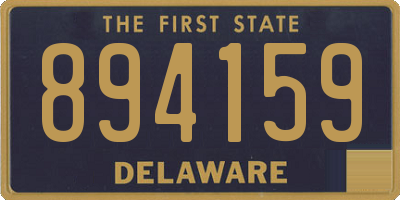DE license plate 894159