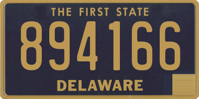 DE license plate 894166
