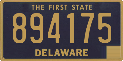 DE license plate 894175