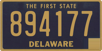 DE license plate 894177