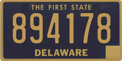 DE license plate 894178