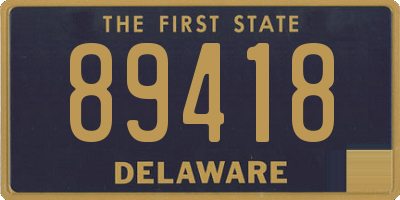 DE license plate 89418