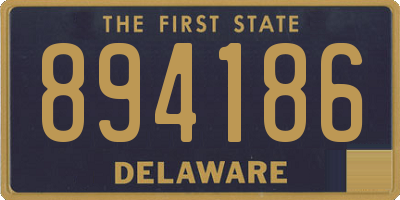 DE license plate 894186